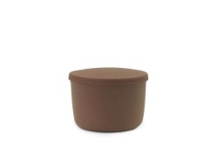 Normann Copenhagen - Hide Storage Poef Small Brown
