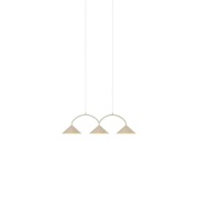 Globen Lighting - Curve 3 hanglamp beige