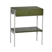 Hübsch - Noir Nachtkastje Groen/Off-White