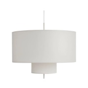 New Works - Margin hanglamp Ø90 White Canvas