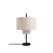 New Works - Margin Taffellamp Beige Canvas