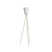 Northern - Oslo Wood Vloerlamp Goud/Wit