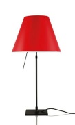 Luceplan - Costanza Tafellamp met Dimmer Zwart/Primary Red