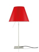 Luceplan - Costanza Tafellamp met Dimmer Alu/Primary Red