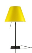 Luceplan - Costanza Tafellamp met Dimmer Zwart/Smart Yellow