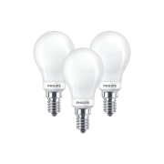 - 3-pack Lichtbron LED Dimbaar 4,5W Kogel E14 - Philips
