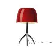 Foscarini - Lumiere Grande Tafellamp E27 Zwart Chroom/Kers Dimm.