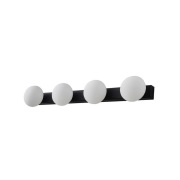 Lucande - Myrra LED Wandlamp IP44 Zwart/Wit