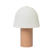 ferm LIVING - Frill Portable Taffellamp Rose/White