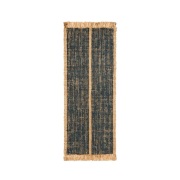 ferm LIVING - Athens Stripes Vloerkleed 80x200 Natural/Ink Blue