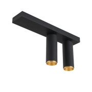 Loom Design - X-Beam Plafondlamp Double Black Gold