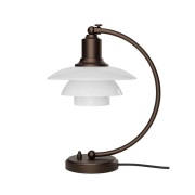 Louis Poulsen - PH 2/2 Luna tafellamp, messing/opaal