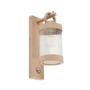 Lindby - Yrene Fluted Buiten Wandlamp w/Sensor Beige