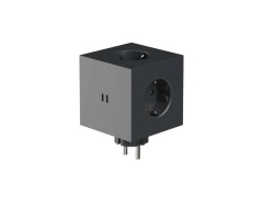 AVOLT - Square 2 Socket Extender w/30W Dual USB-C Stockholm Black