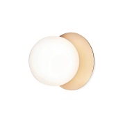 Nuura Aps - Liila 1 Wand-/Plafondlamp IP44 Medium Nordic Gold/Opal Whi...
