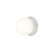Nuura Aps - Liila 1 Wand-/Plafondlamp IP44 Large Light Silver/Opal Whi...