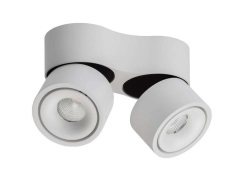 ANTIDARK - Easy Mini Double W275 LED Plafondlamp w/Hole 2700K White