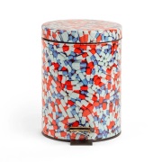 SELETTI - Pills afvalbak, hoogte 27,5 cm, wit/rood/blauw