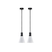 Dyberg Larsen - Gent Hanglamp 2 pcs Matt Black/Opal DybergLarsen