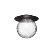 Nuura Aps - Liila 1 Wand-/Plafondlamp IP44 Large Black/Optic Clear Nuu...