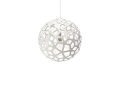 david trubridge -  Hanglamp Ø60 Wit 2 Kanten