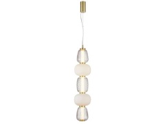 LOOM DESIGN - Pearl 5 Hanglamp Amber/Gold