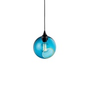 DESIGN BY US - Ballroom hanglamp, blauw/zwart, Ø 20 cm
