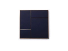 PLEASE WAIT to be SEATED - Nouveau Pin Medium Brass/Navy Blue