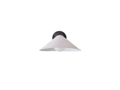 DCW - Plume Wandlamp IP44 Black/Porcelain