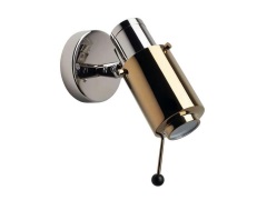 DCW - Biny Spot LED met Stang Nikkel/Goud