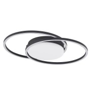 Lindby - Nikodem LED Plafondlamp 2700-6000K Black