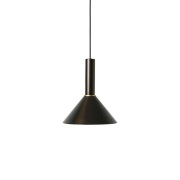 ferm LIVING - Collect Hanglamp Cone High Black Brass