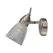 Lindby - Kara Wandlamp IP44 Nickel/Clear