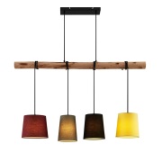 Lindby - Moskau 4 Hanglamp Red/Grey/Black/Yellow