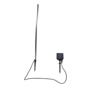 Lindby - Sabriel Straight Zonnecellamp Zwart