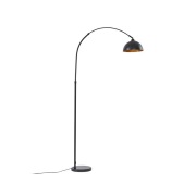 Lindby - Tonka Vloerlamp Zwart/Goud