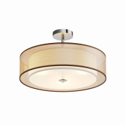 Lindby - Pikka LED Plafondlamp Brown/White