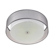 Lindby - Tobia Plafondlamp Grey/White/Chrome
