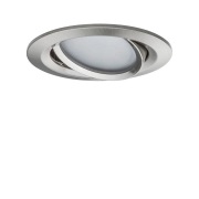 Paulmann - Nova Coin Recessed Plafondlamp 3pcs. Ø84 RGBW Brushed Iron
