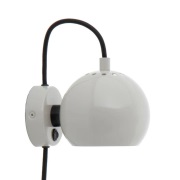 FRANDSEN - Ball Wandlamp Glossy Pale Grey