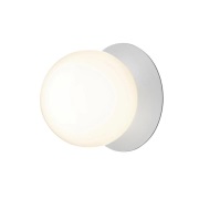 Nuura Aps - Liila 1 grote wandlamp, warmwit, IP44, zilver/wit Nuura