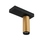 LOOM DESIGN - X-Beam plafondlamp enkel goud/zwart