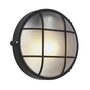 Lindby - Alisha Round Buiten Wandlamp Black