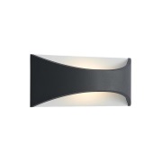 Lindby - Mathea LED Buiten Wandlamp L30 Dark Grey/White