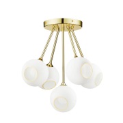 DESIGN BY US - Ballroom Molecule plafondlamp wit, 5-lamps