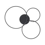 Lindby - Rayk LED Plafondlamp Matt Black