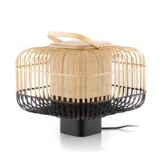 Forestier - Bamboo Square Taffellamp S Black