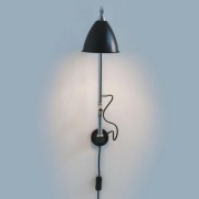 GUBI - Bestlite Bl5 Wandlamp Ø16 Chroom Zwart