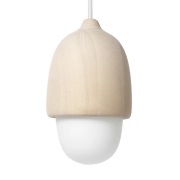 MATER - Terho Hanglamp Small Natural/White Opal