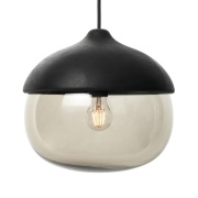 MATER - Terho Hanglamp Large Black/Smoked Transparent